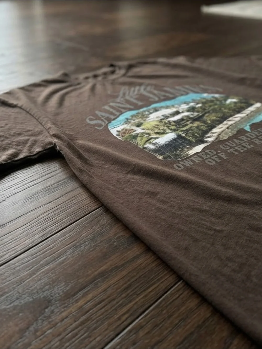 Little Saint James Graphic Island Print Gildan Cotton T-Shirt